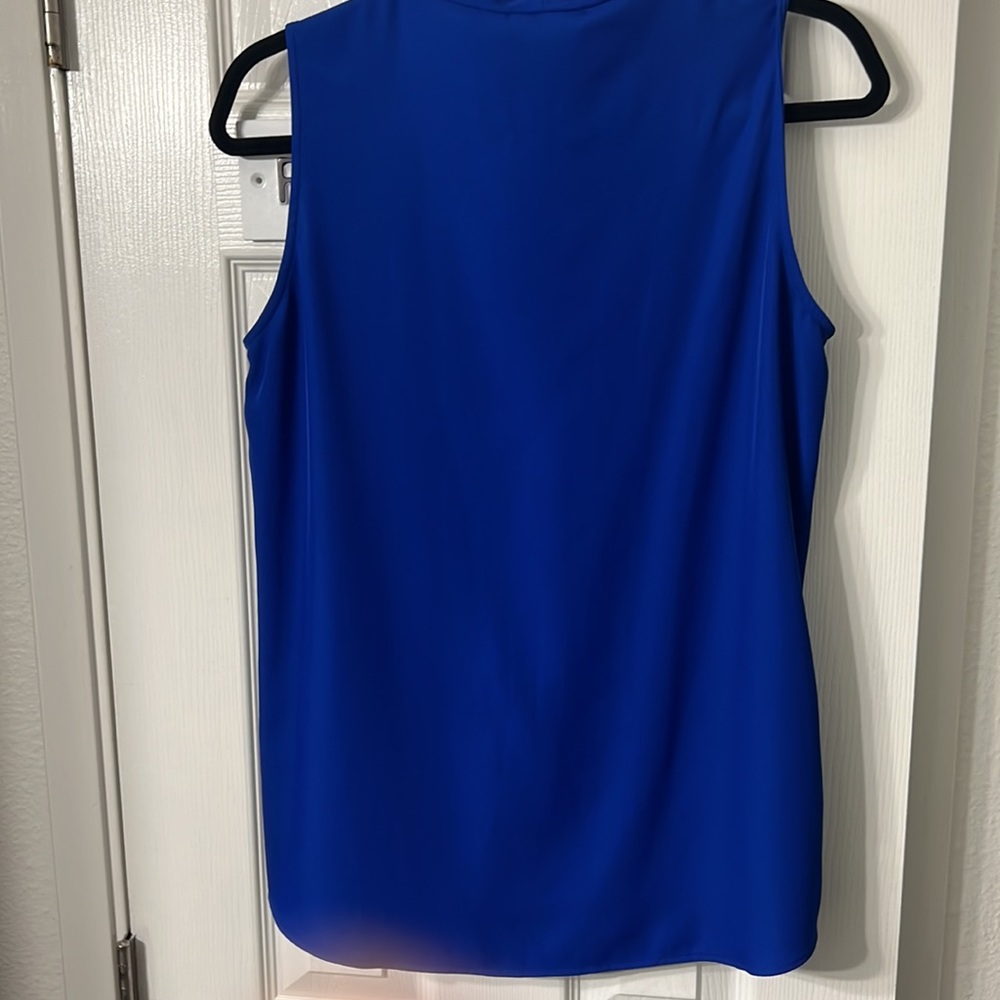 Calvin Klein Blouse, Royal Blue Medium - Picture 3 of 3